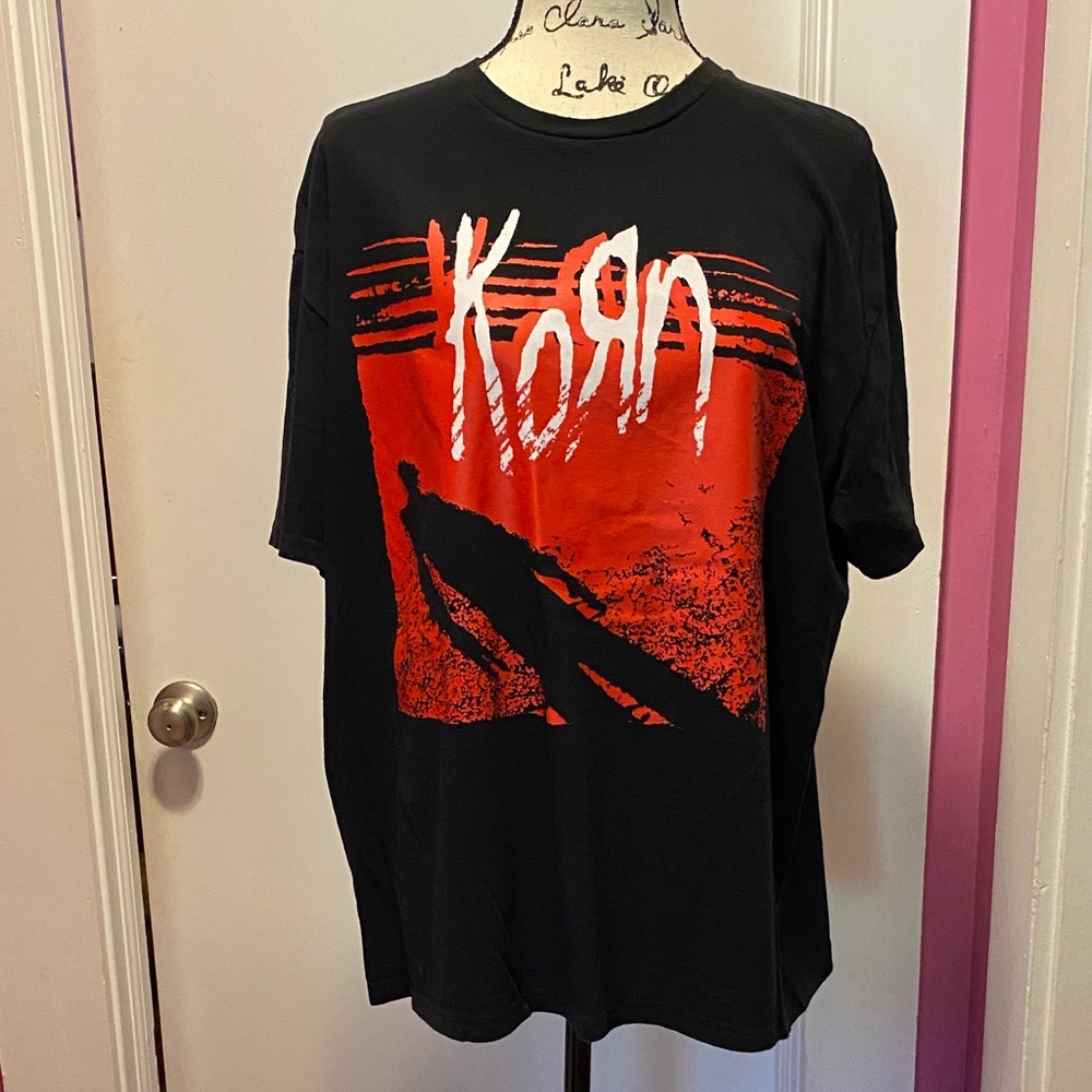 Korn Black and Red Graphic Tee